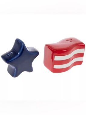 Star & Striped Flag Salt & Pepper Shakers